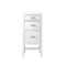 James Martin Vanities Addison 15in Base Cabinet, Glossy White w/ 3 CM White Zeus Quartz Top E444-BC15-GW-3WZ - alternate 1